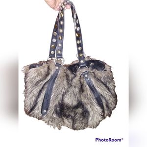Express Furry Clamshell Bag